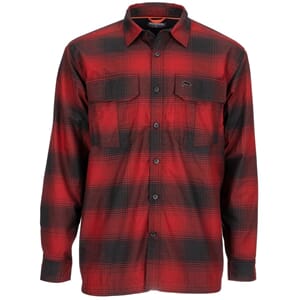 Simms Coldweather Shirt - Auburn Red Plaid