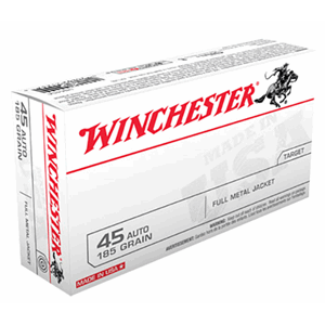 Winchester 45 Auto 185grs FMJBT