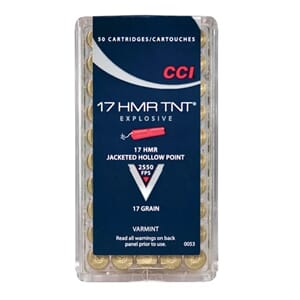 CCI 17HMR 17grs TNT HP