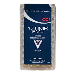 CCI 17hmr FMJ 20grs