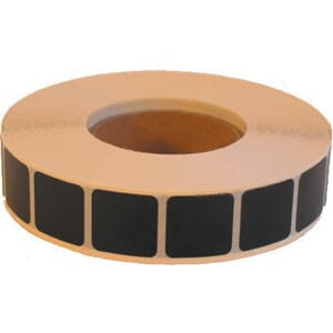Klistrelapper Sorte 17 mm x 17 mm