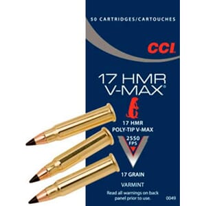 CCI 17 HMR A17 Varmint Tip 17gr (50 pk)