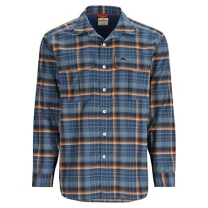 Simms Coldweather Shirt Neptune /sun Glow Ombre Plaid