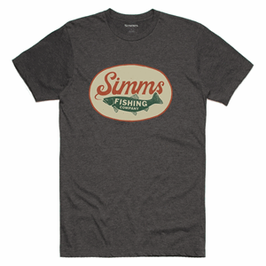 Simms Trout Wander T-Shirt Charcoal Heather