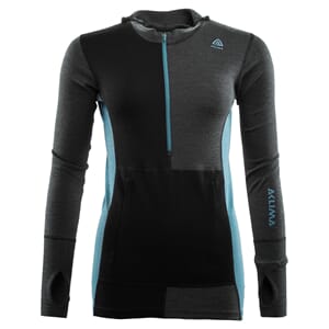 Aclima Warmwool Hoodsweater W/Zip Jet Black