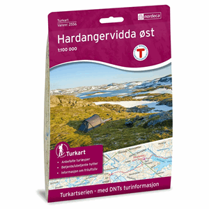 Turkart Hardangervidda Øst 1:100 000