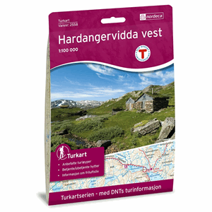 Turkart Hardangervidda Vest 1:50 000