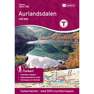 Turkart Aurlandsdalen 1:50 000