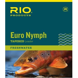 Rio Euro Nymph Leader/Tippet Ring 11" 0X/2X (Black/White)