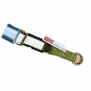 Huken Halsbånd Justerbar Grønn S