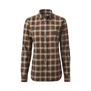 Chevalier Heron Flannel Shirt Women Holly Green Check