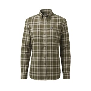 Chevalier Teal Light Flannel Shirt Women Olive Green